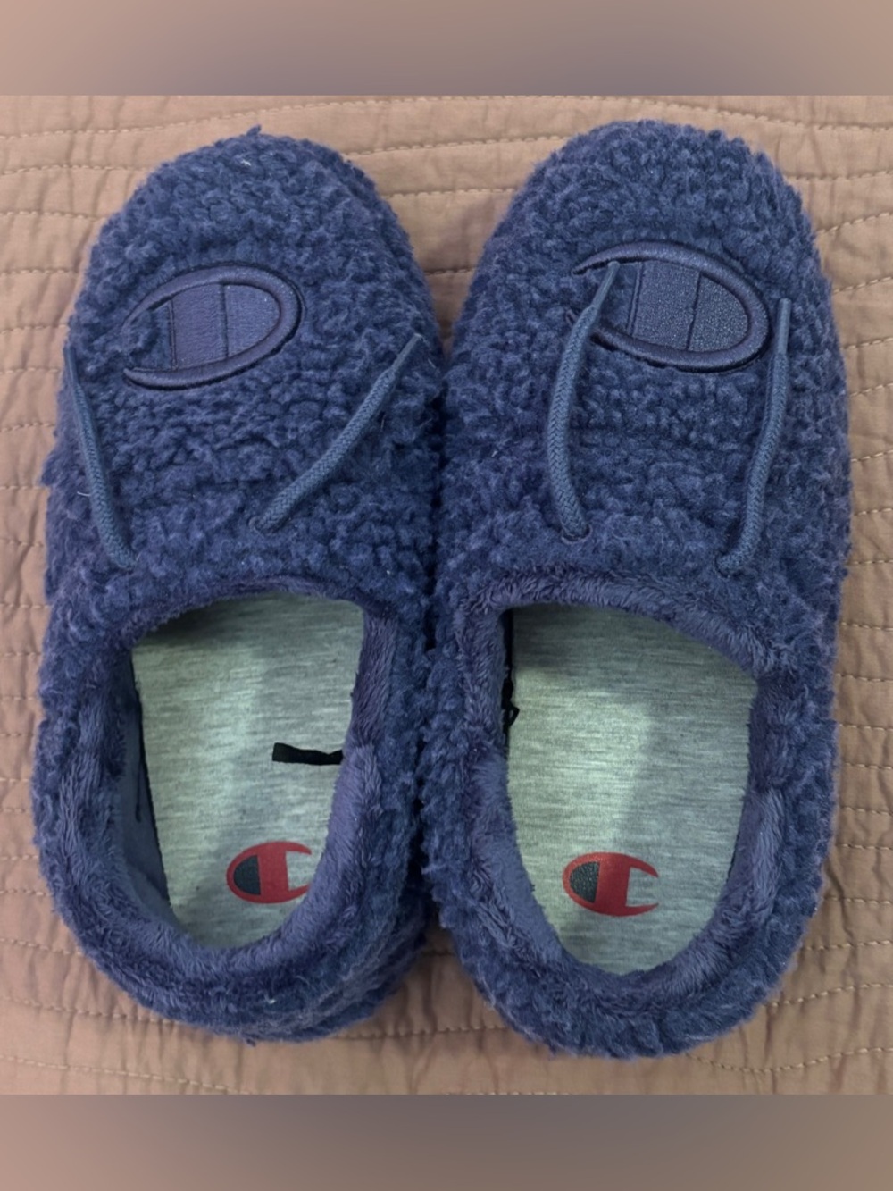 Champion Adult University Slippers - Blue W10/M8